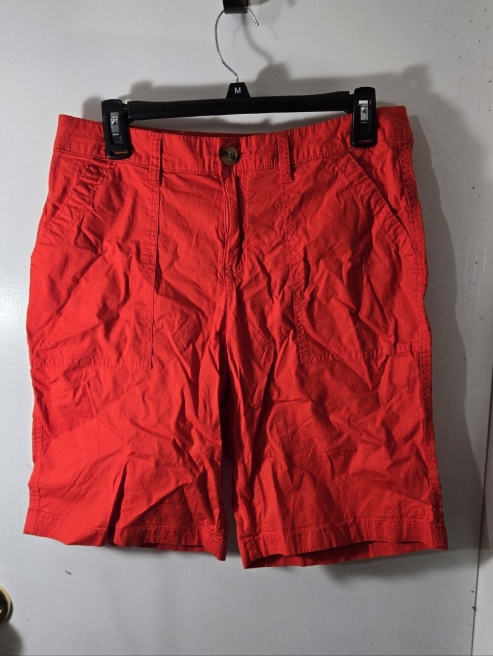 Style & Co Red Cargo Shorts Streetwear Y2K Size 10